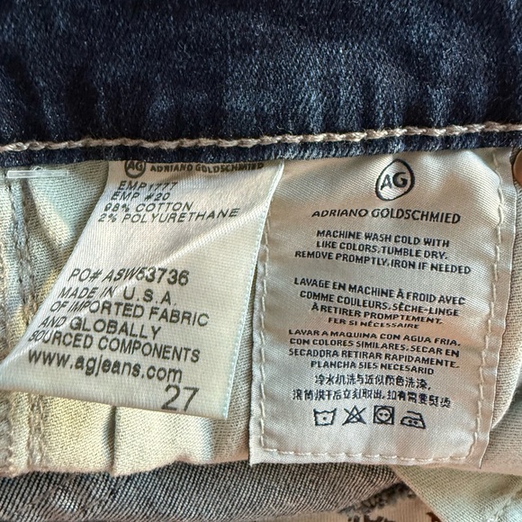 AG Adriano Goldschmied Farrah High Rise Skinny Ankle Denim Jeans NWT Size 27 - Picture 6 of 6